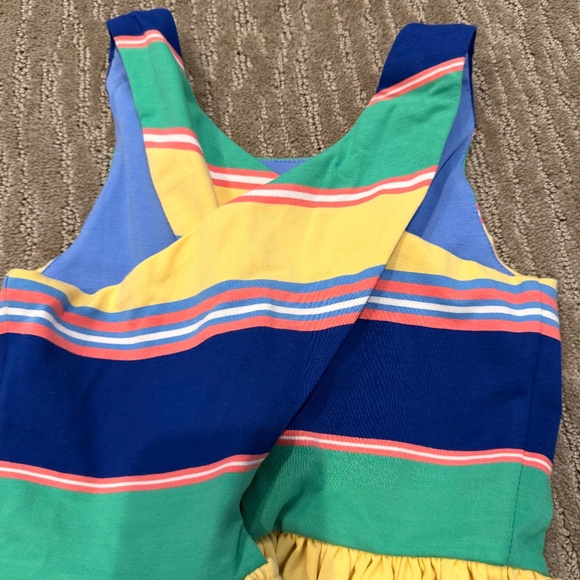 Polo Ralph Lauren Multicolor Striped Sleeveless Dress Girls Small Size 7 - Picture 3 of 6